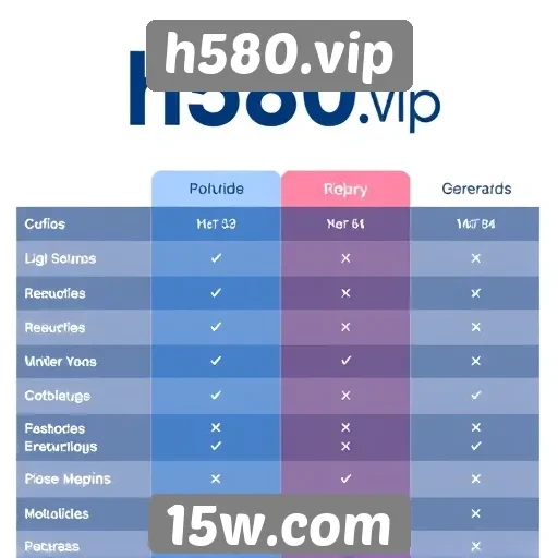 Comparação entre h580.vip e concorrentes no mercado